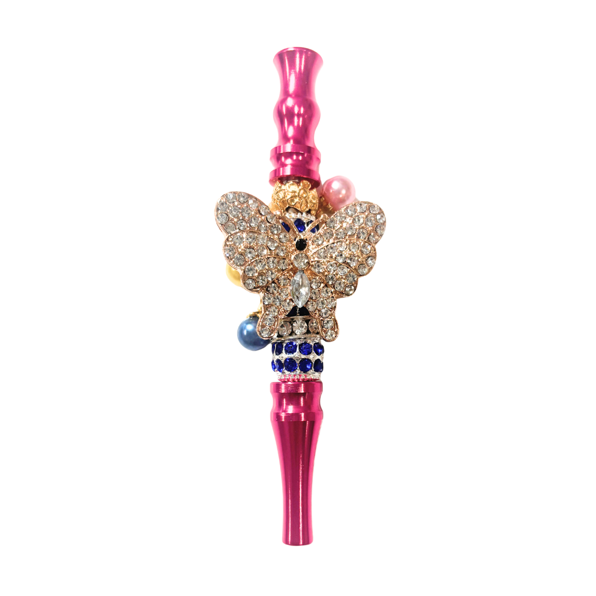 シーシャ用 バタフライマウスピース ラインストーン 水たばこ オシャレ