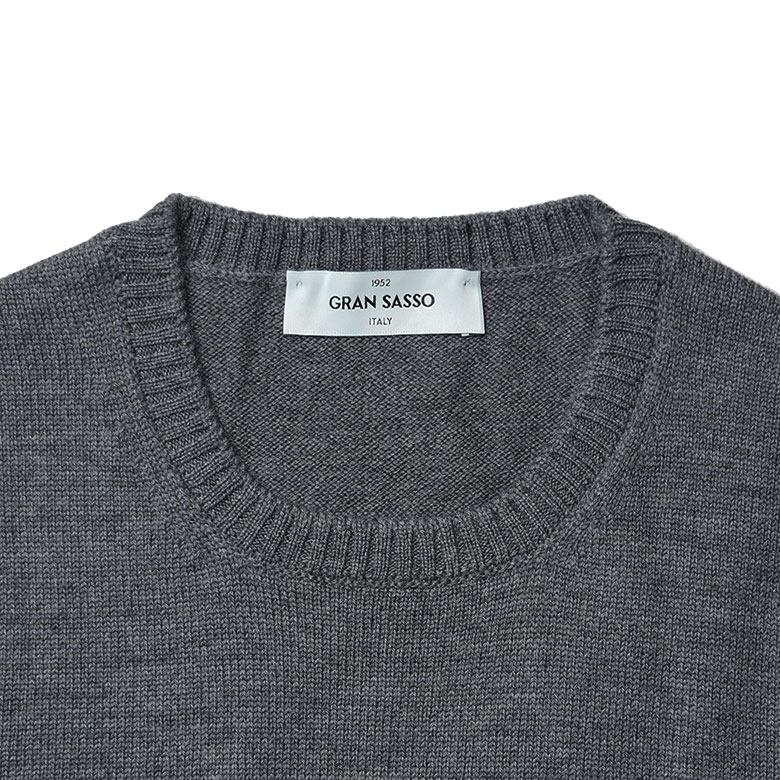 Gran Sasso（グランサッソ） ニット クルーネック ミドルゲージ