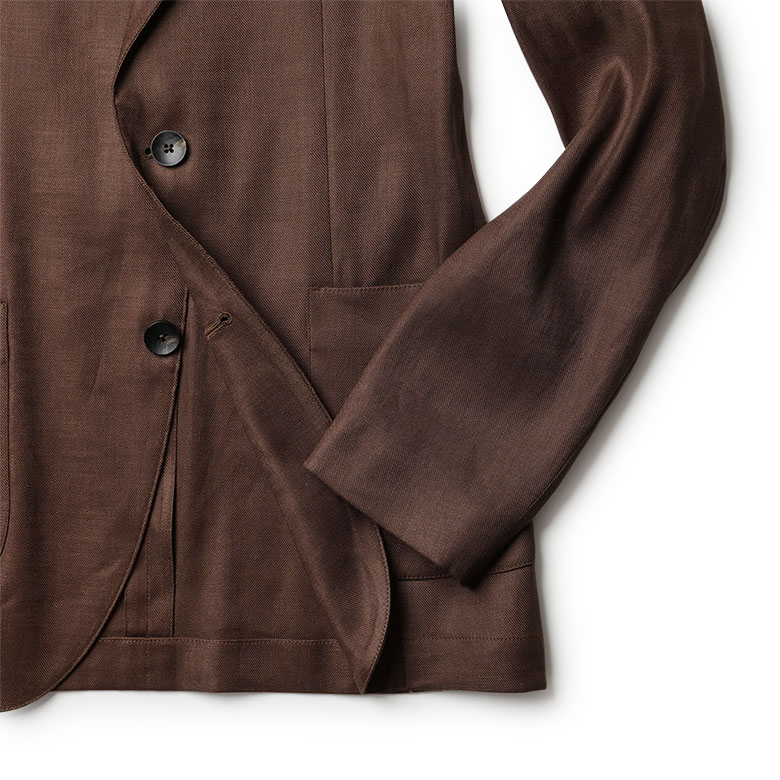 LARDINI（ラルディーニ） ジャケット リネン レーヨン ツイル レビュー