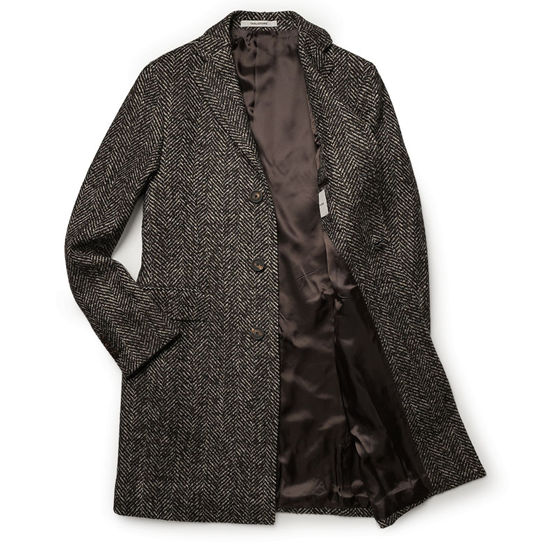 タリアトーレ チェスターコート 秋冬 ヘリンボーン ツイード