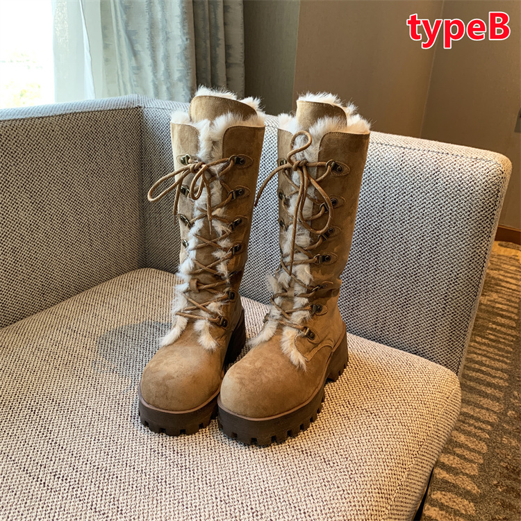 裏ボアロングブーツ レディース ムートンブーツ スエード調 ローヒール