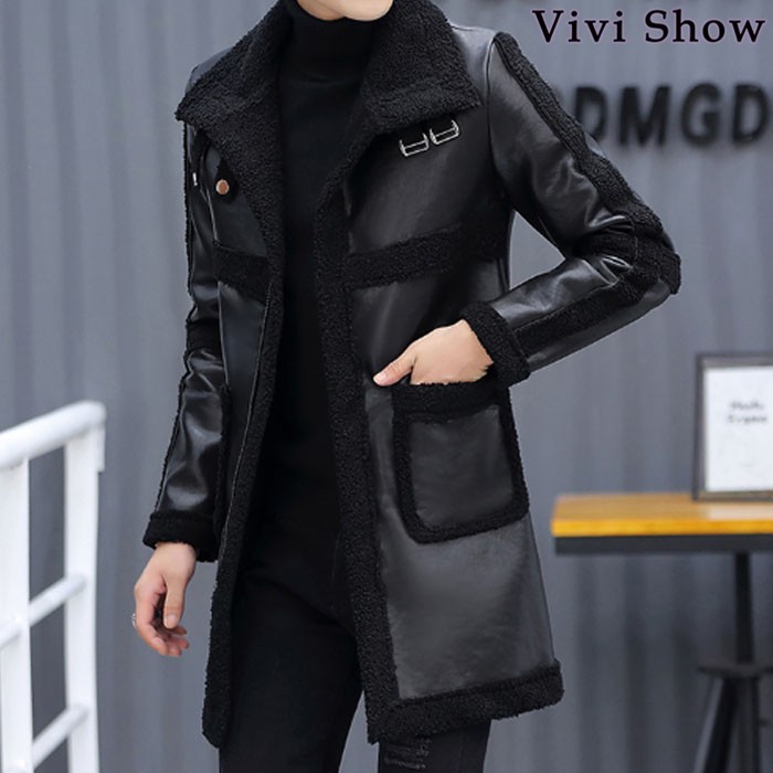 ムートンコート メンズ ボア ダッフルコート フェイクムートン コート