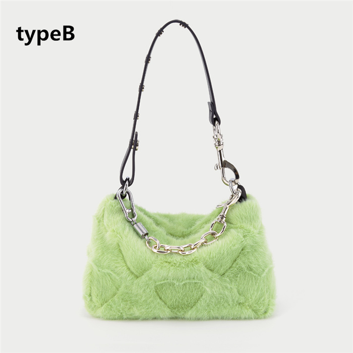 ファーバッグ ハンドバッグ ショルダーバッグ レディース 2way