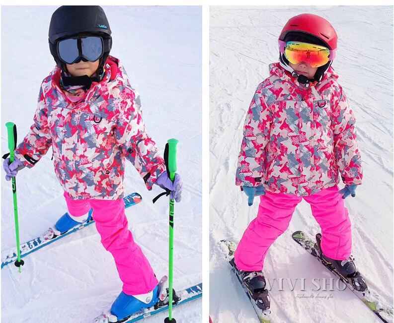 キッズ スノーウェア 子供用 2点セット ジャケット パンツ 上下セット