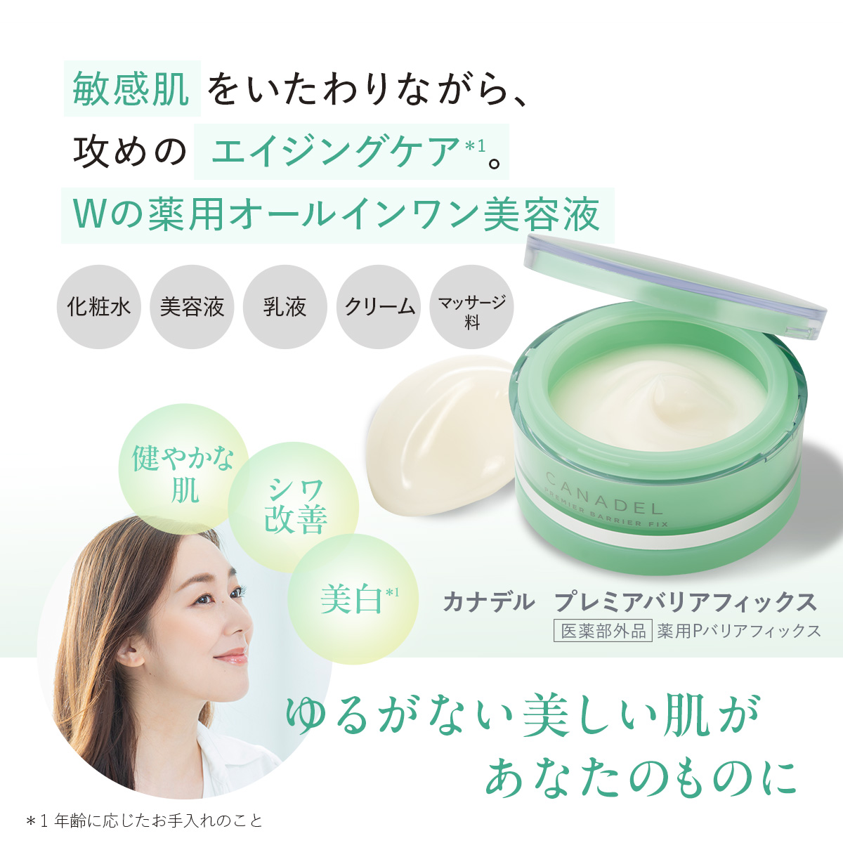 CANADEL 【医薬部外品 ゆらぎ敏感肌ケア】 プレミアバリアフィックス