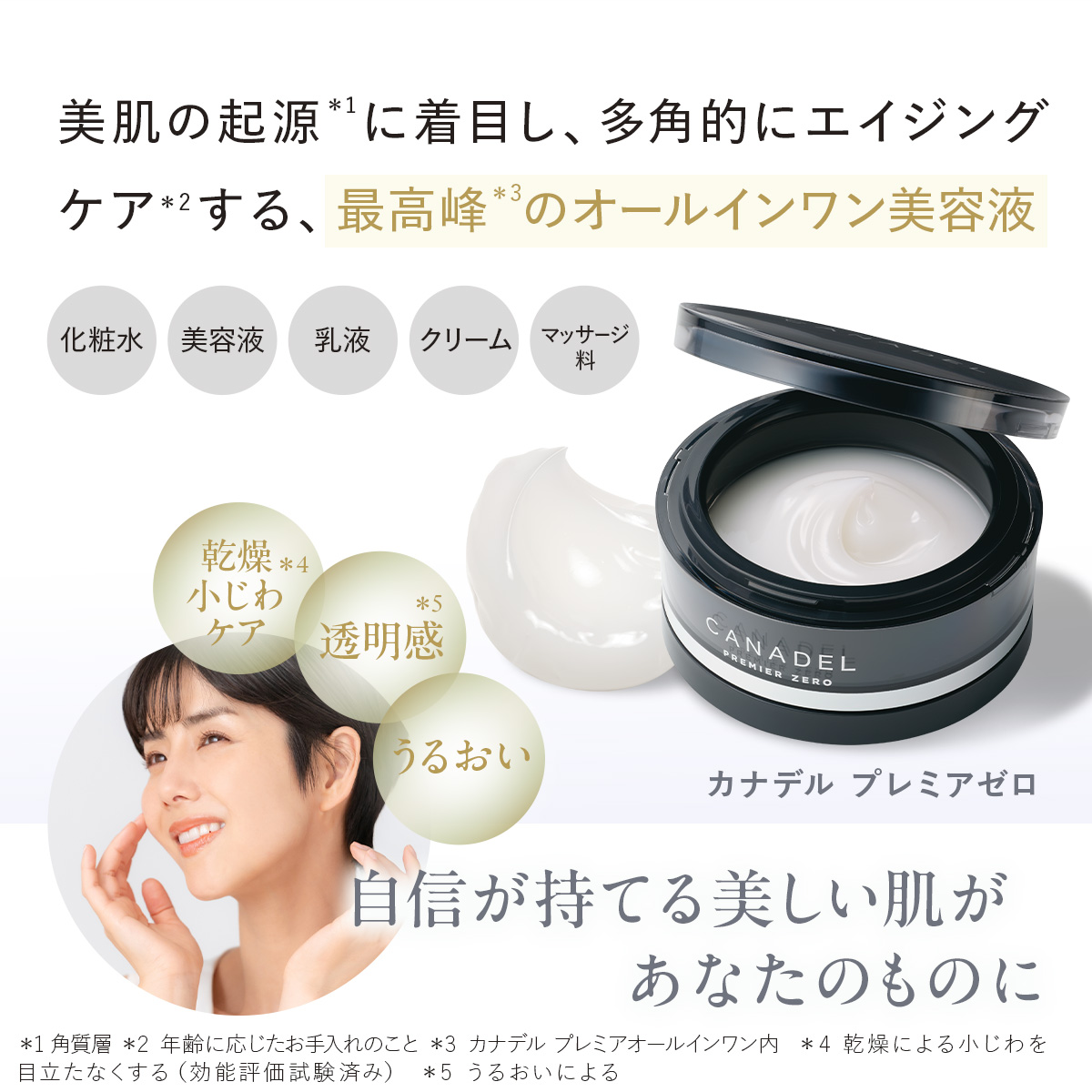 CANADEL 【ハリ透明感のある若々しい印象へ】 プレミアゼロ