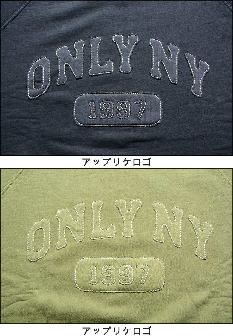 ONLY NY（オンリーニューヨーク） トレーナー ONLY NY VARSITY RAGLAN