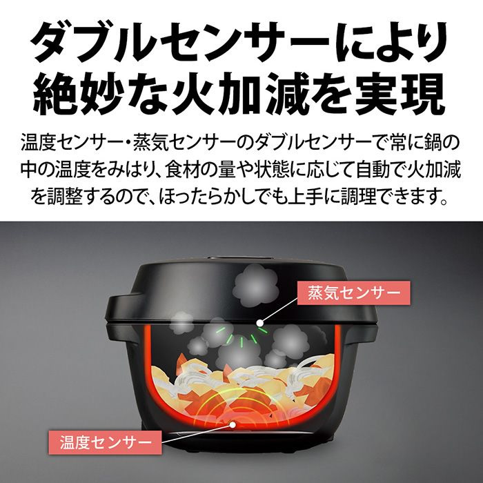 ヘルシオ ホットクック シャープ 電気無水鍋 1.6L まぜナビ搭載 KN