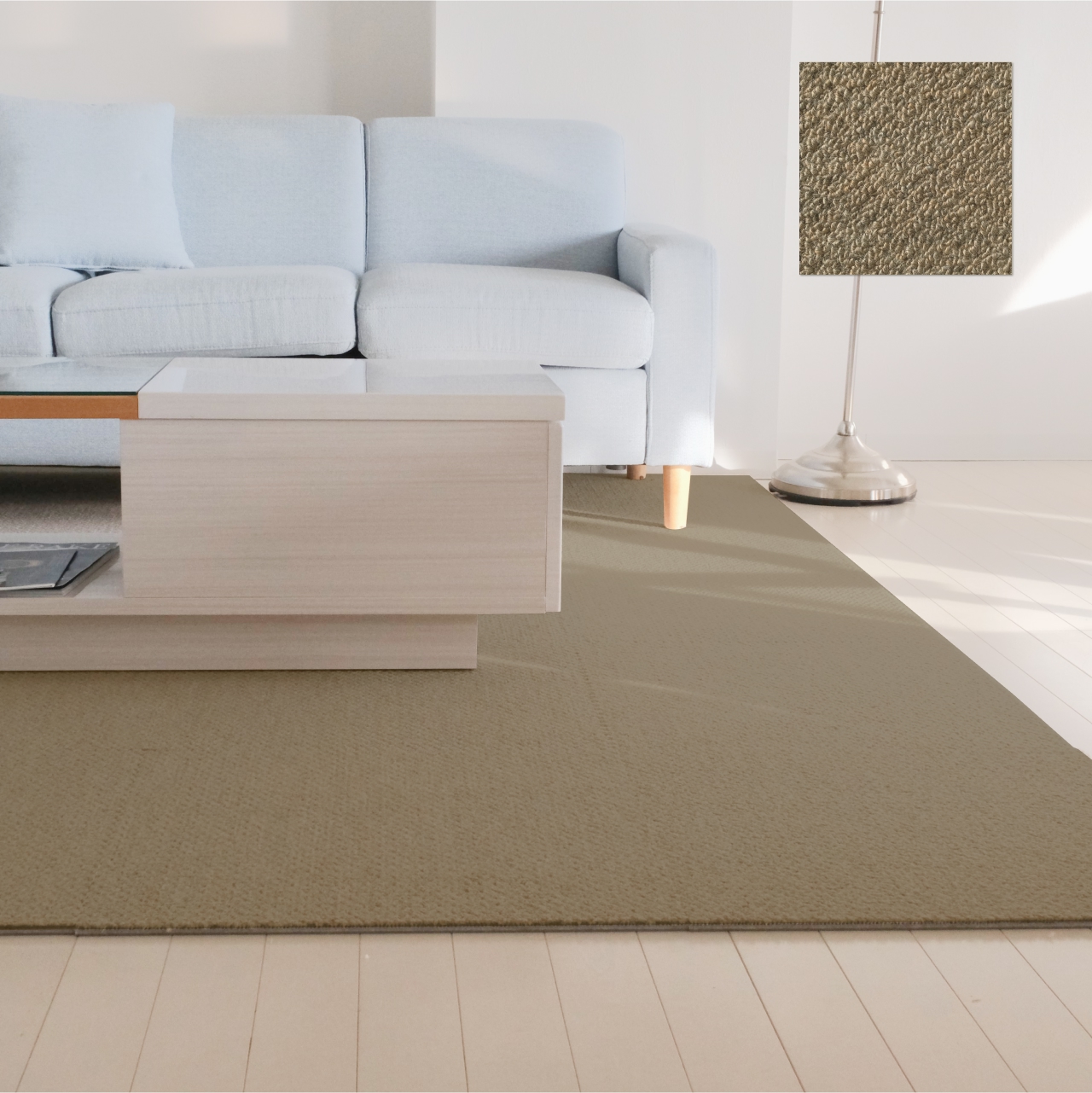 日東紡マテリアル 防音マット 防音カーペット 静床ライト 50×50cm 6枚