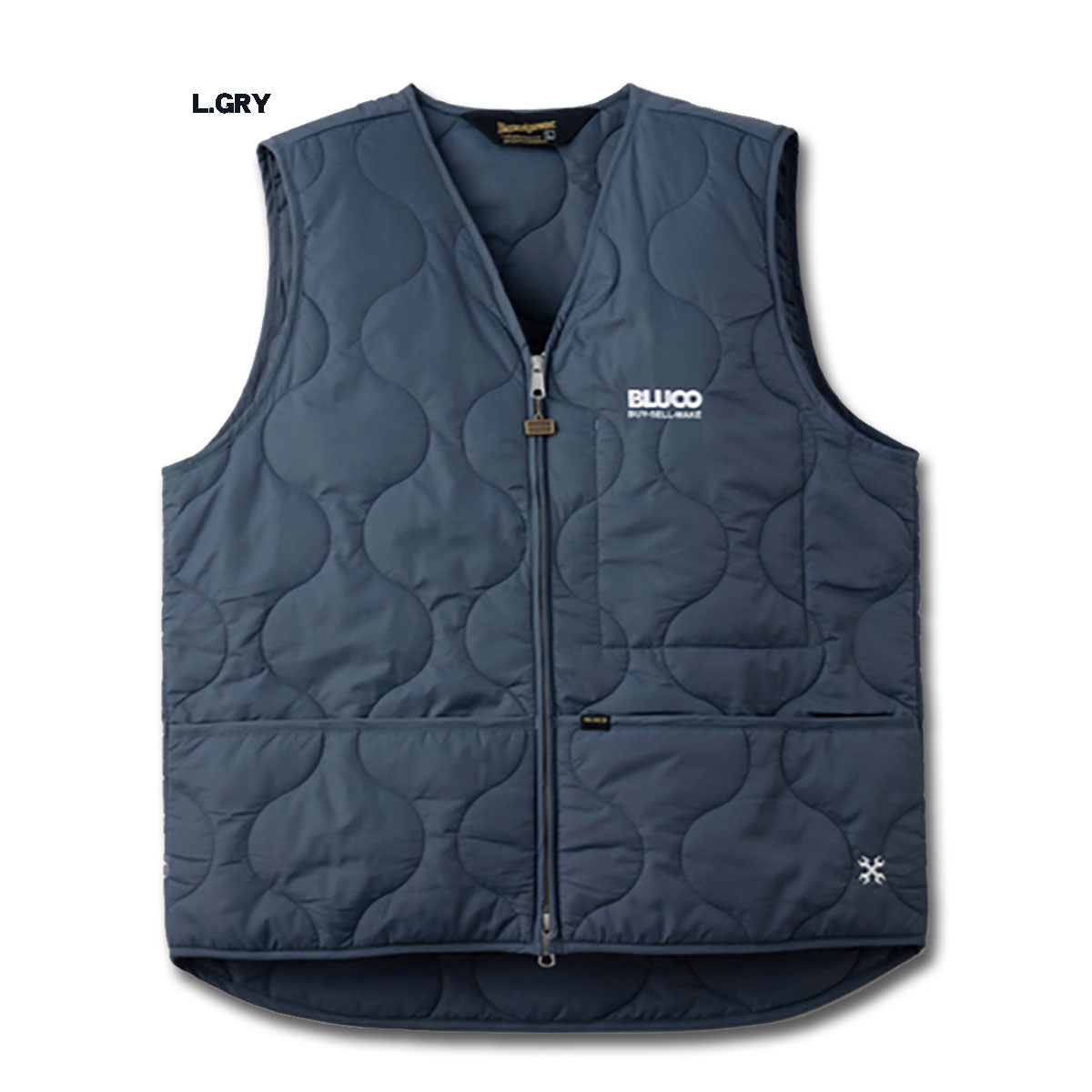 BLUCO（ブルコ） ☆セールプライス!!☆ OL-1358 V-VEST 3色(L.GRY/BLK