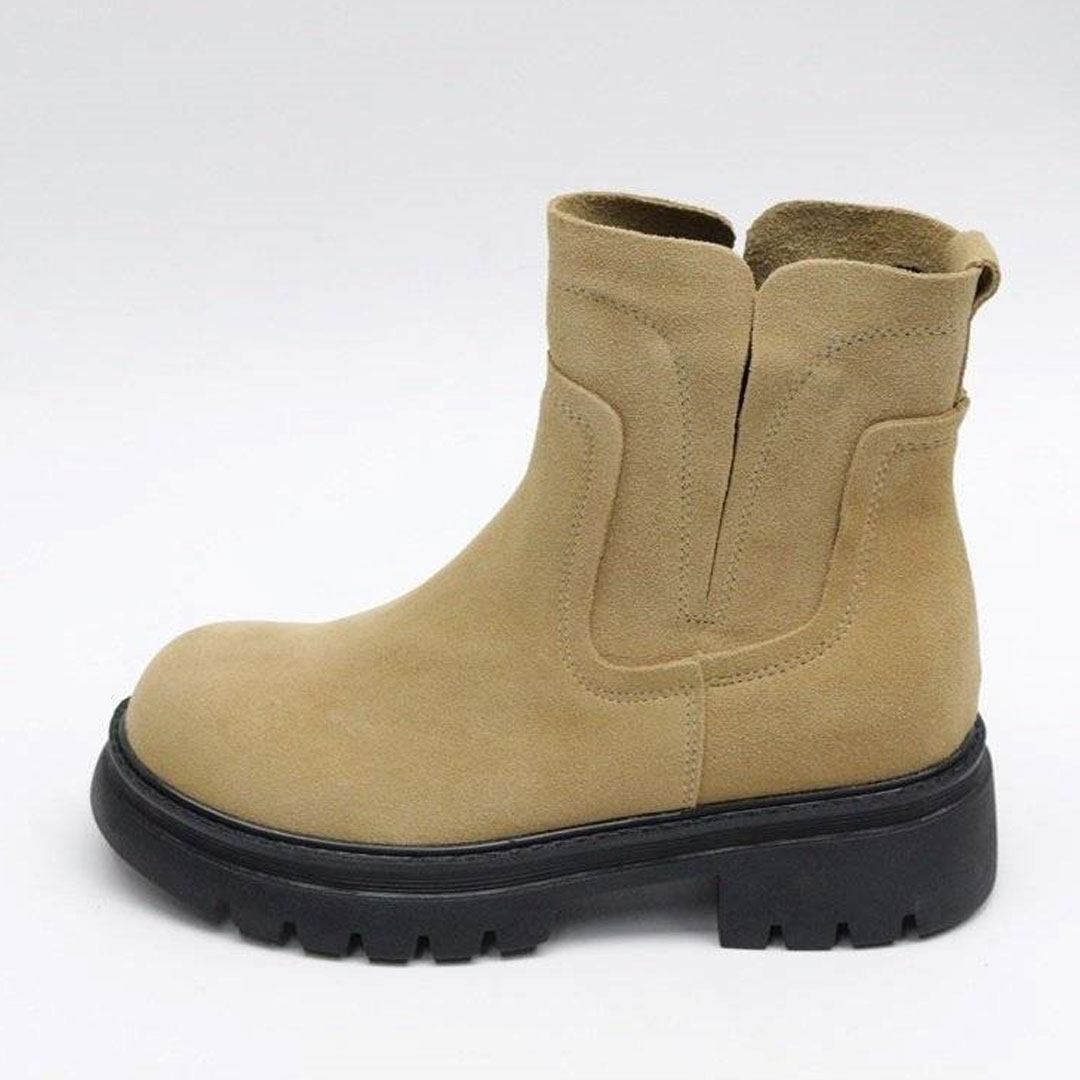 サイドゴアブーツ 本革 レディース 厚底 レザーブーツ ショートブーツ