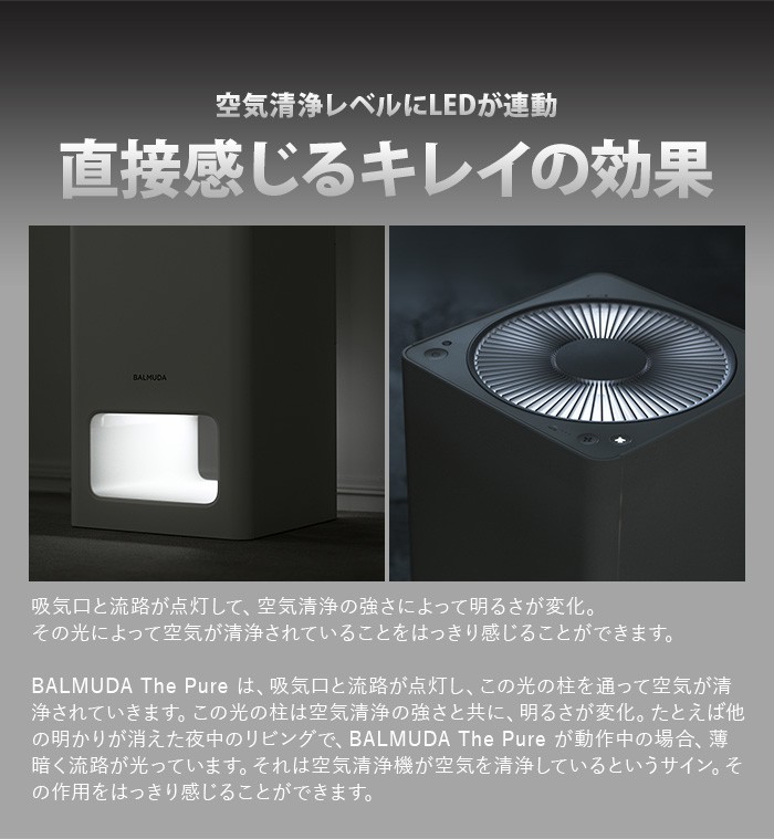 BALMUDA（バルミューダ） 空気清浄機 ザ・ピュア BALMUDA The Pure