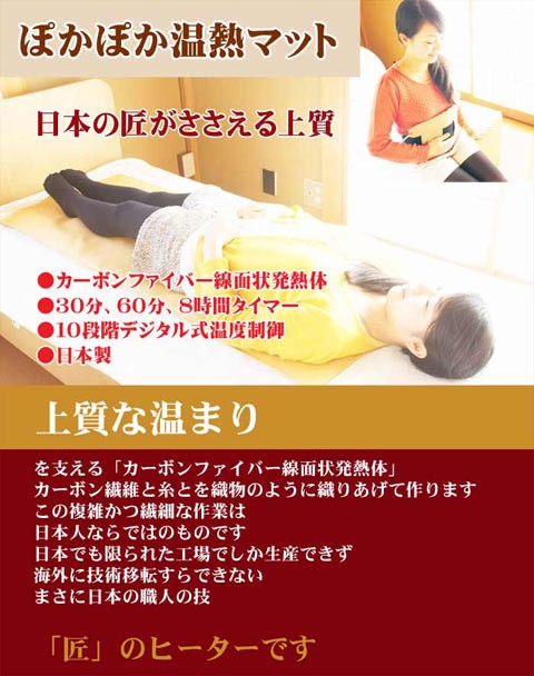ぽかぽか温熱マット 定価35200円 グリーンポプリ 遠赤外線 ぽかぽか