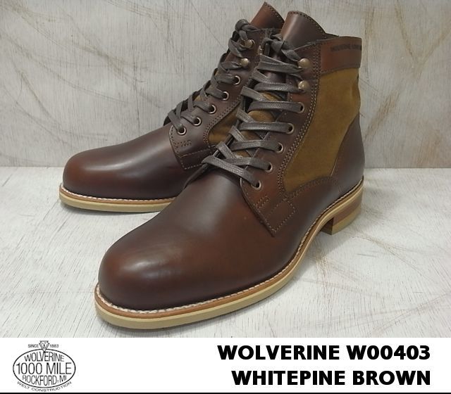 WOLVERINE（ウルヴァリン） 1000マイルブーツ ブラウン ホーウィン