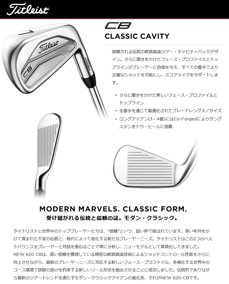 Titleist（タイトリスト） Titleist 620 CB Iron 620 CB アイアン 5-9P