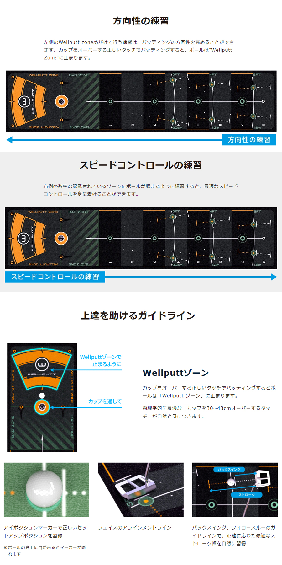 WELLPUTT Wellputt Mat 2m / ウェルパット マット 2M 2022年モデル WLP