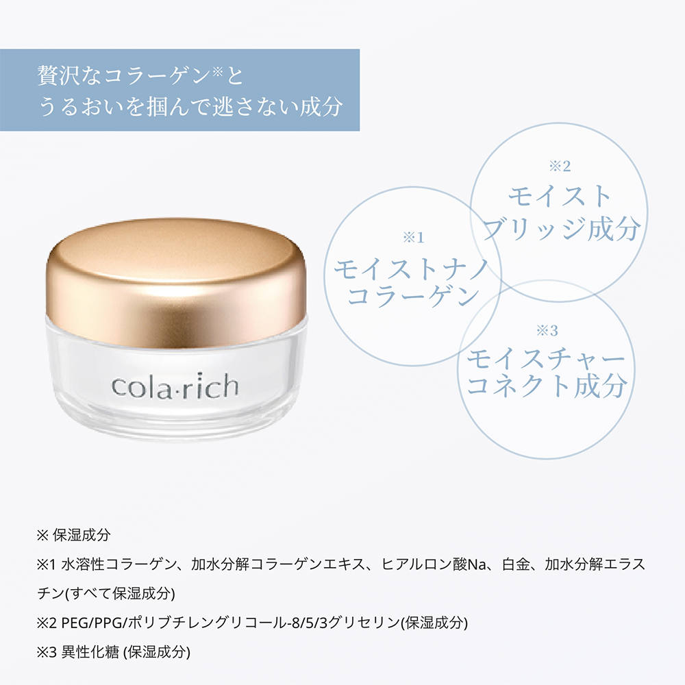 公式】コラリッチ スーパーモイスチャージェル 55g(約1カ月分) 3個