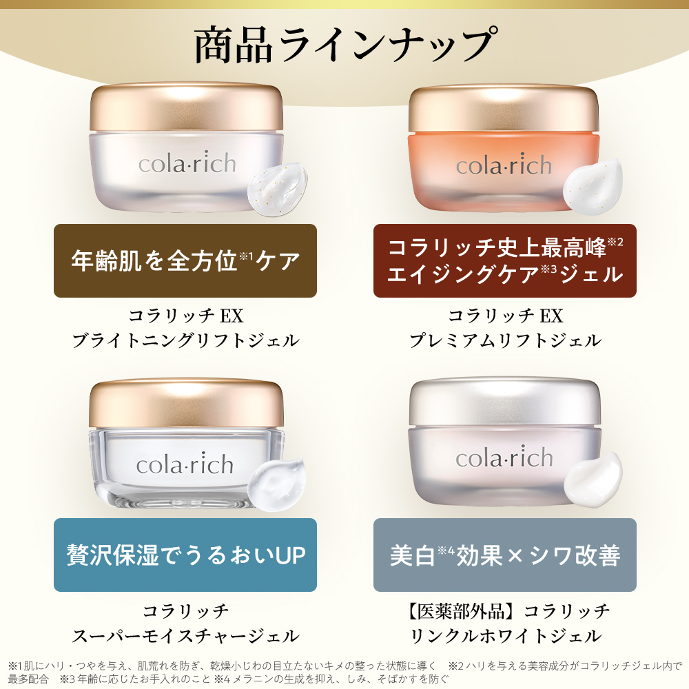 公式】コラリッチ スーパーモイスチャージェル 55g(約1カ月分) 3個