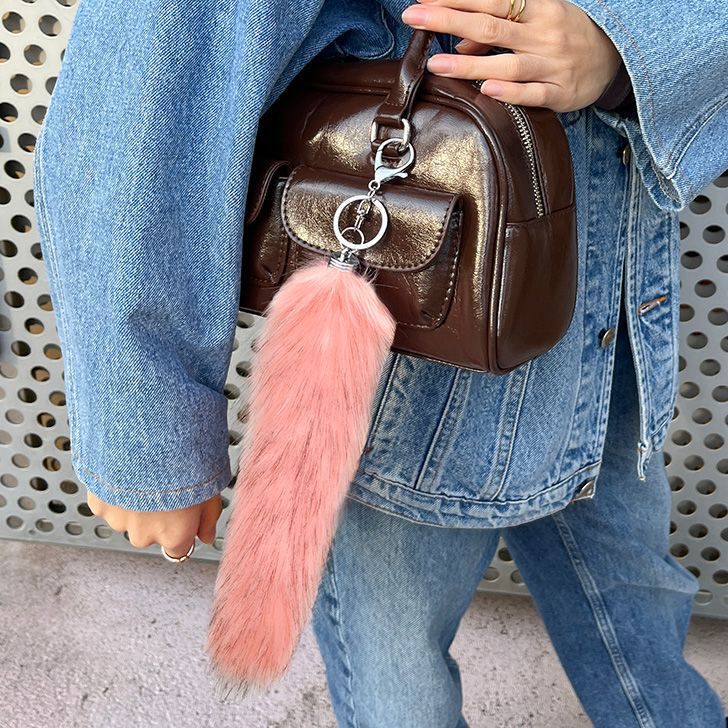 REAL STYLE しっぽキーホルダー シッポキーホルダー ファーしっぽ