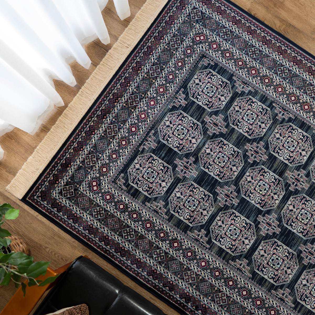 サヤンサヤン ラグマット 約 1畳 トライバル 風 95x140 ヴィンテージ