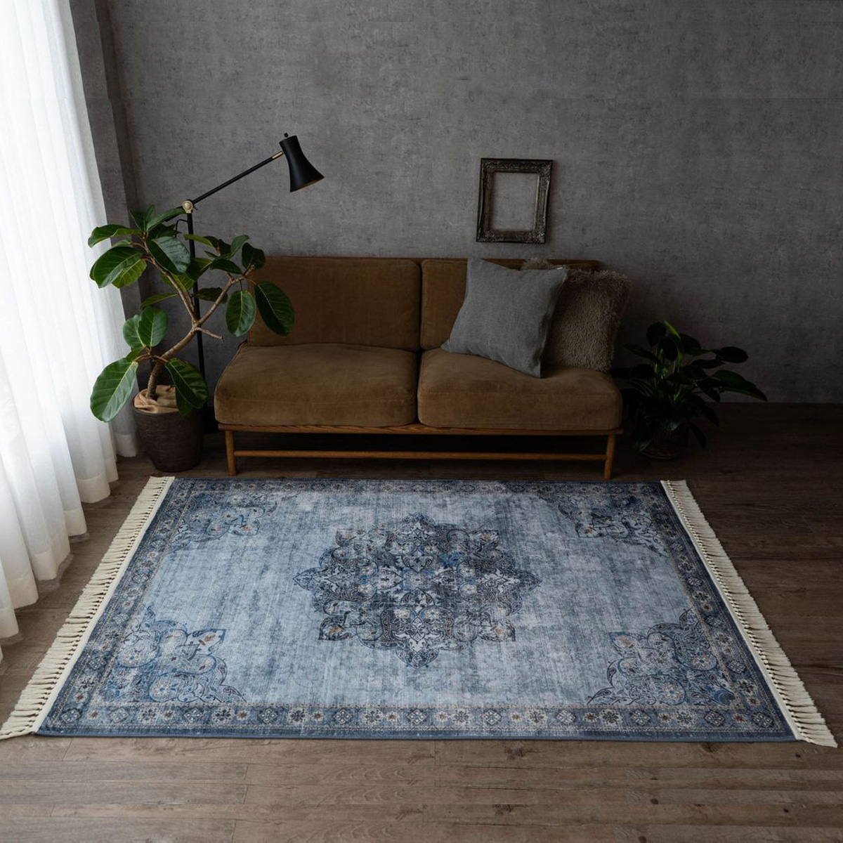 サヤンサヤン ラグ 洗える 約 3畳 ラグマット 190×240 パキスタン 絨毯