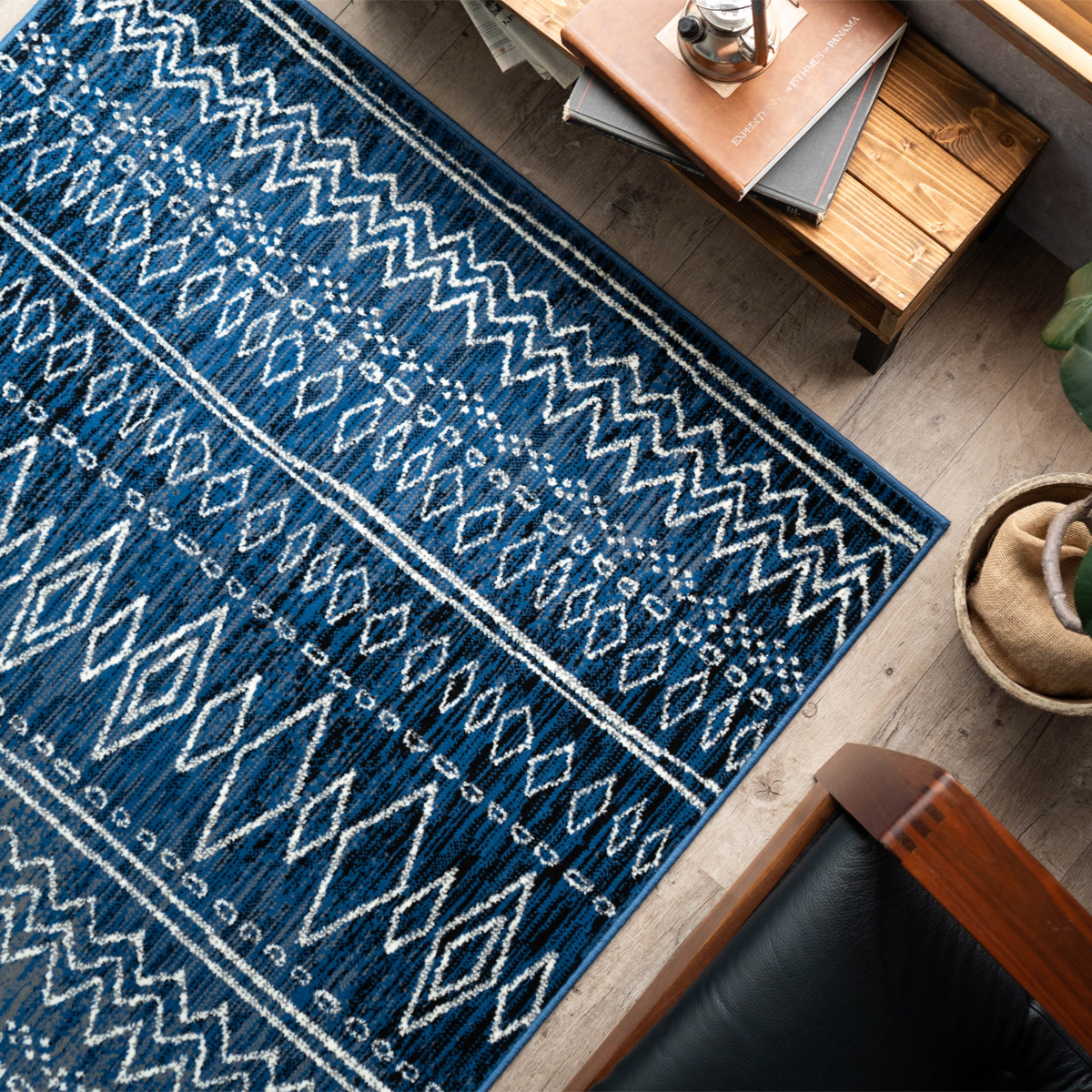 カーペット 2畳 ラグ 200x200cm 絨毯 スタイリッシュ ラグマット