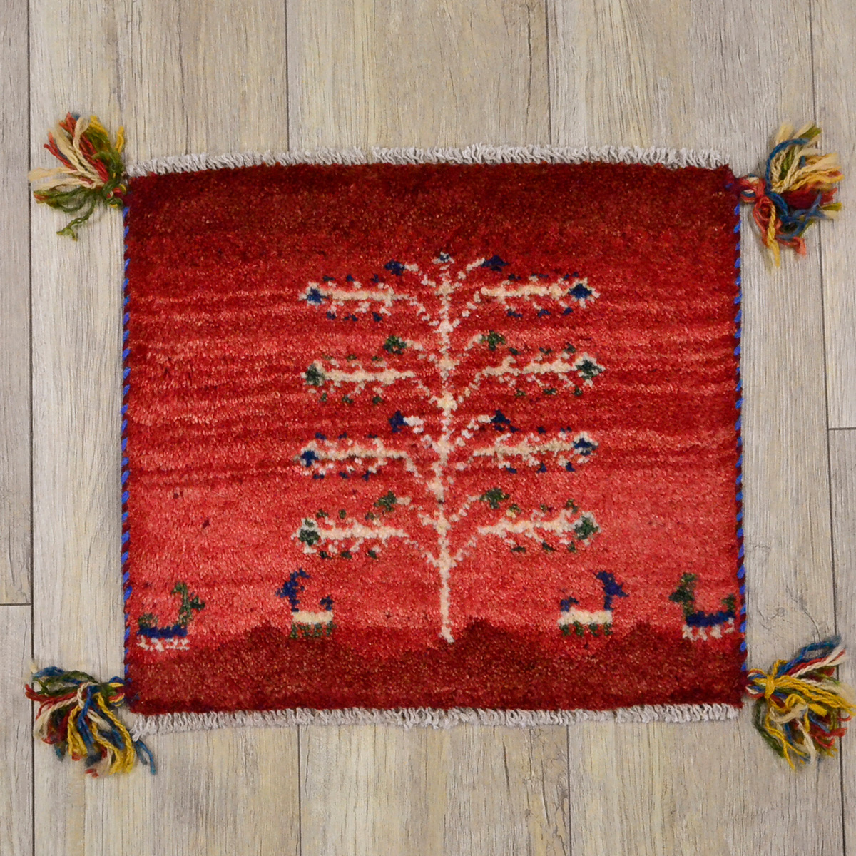 サヤンサヤン ギャッベ ギャベ 座布団 ペルシャ イラン 約 40x40cm