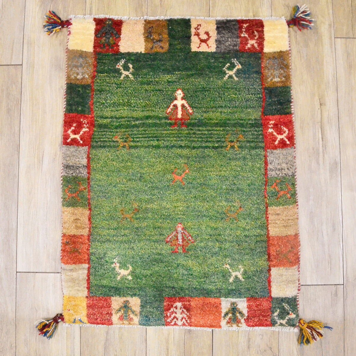 サヤンサヤン ギャッベ ギャベ 玄関マット ペルシャ イラン 約 60x90cm