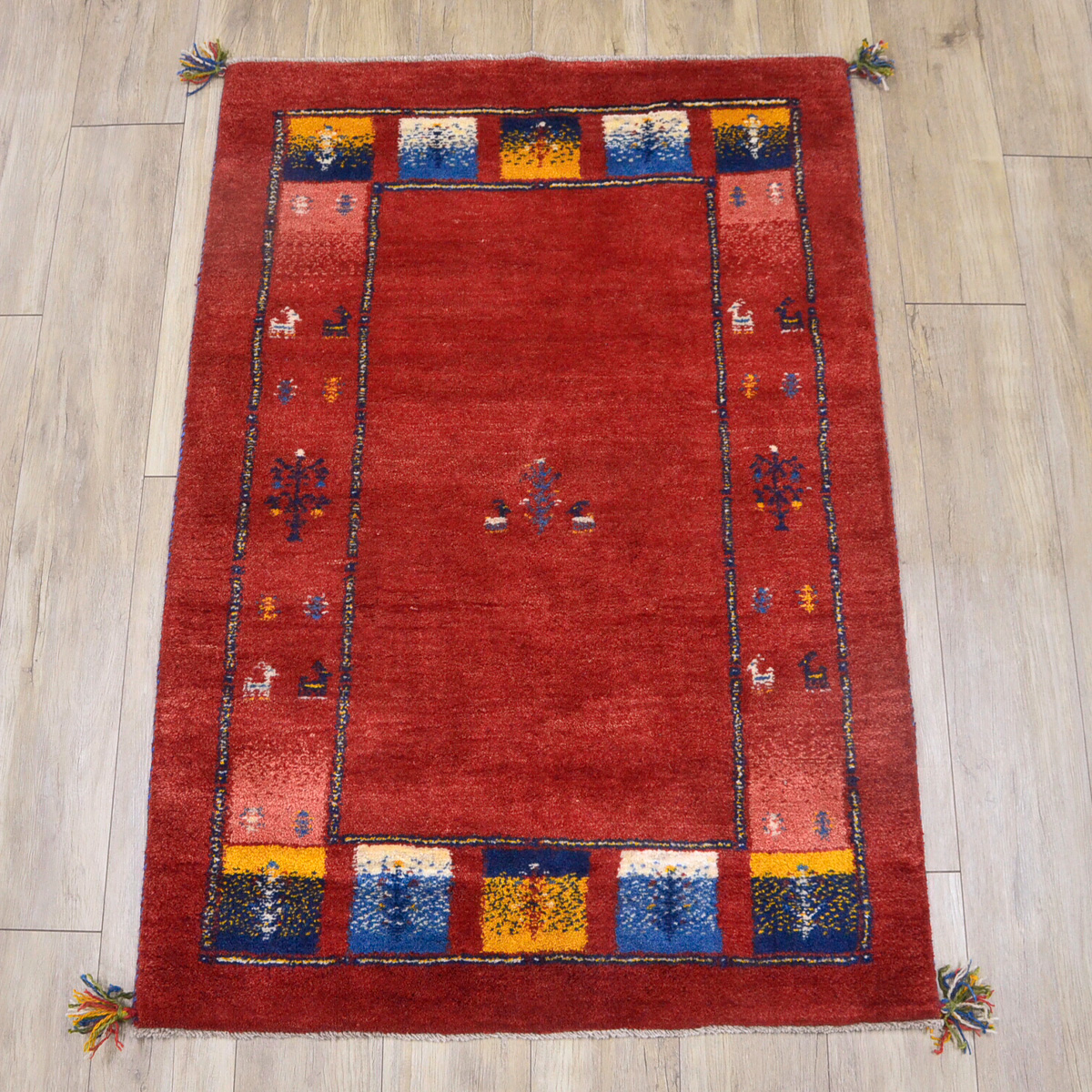 サヤンサヤン ギャッベ ギャベ 玄関マット ペルシャ イラン 約