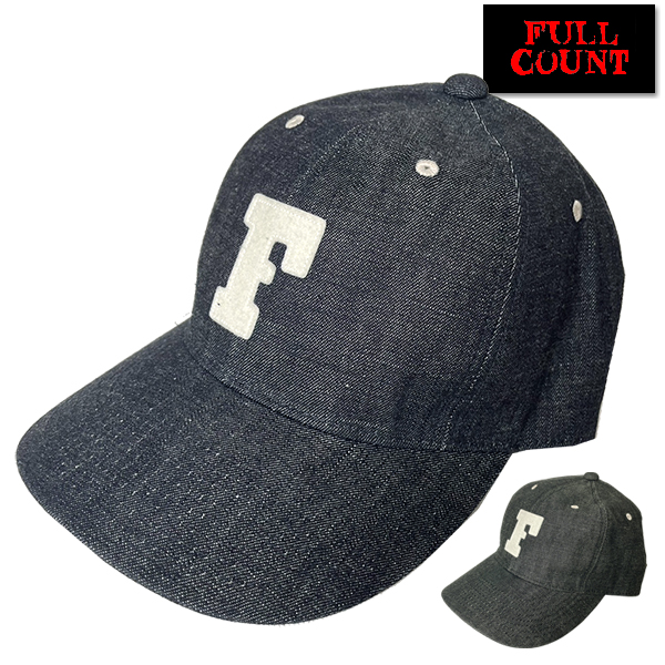 FULLCOUNT（フルカウント） キャップ 6843 6PANEL DENIM BASEBALL CAP