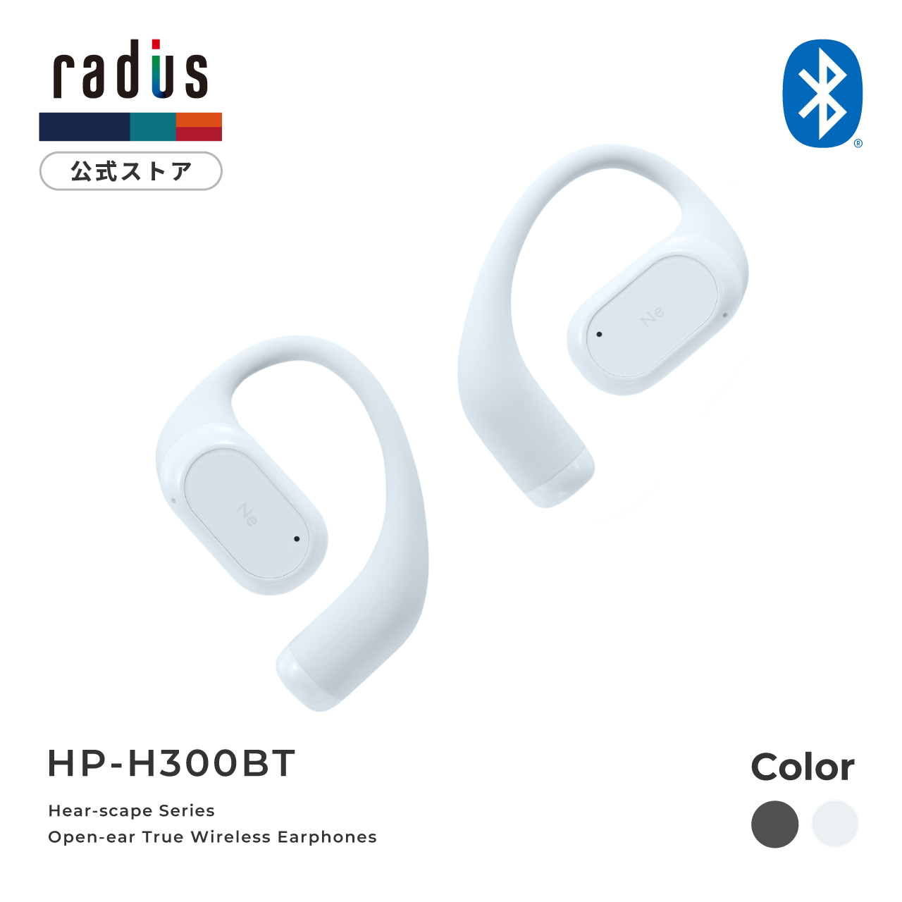 radius（ラディウス） radius HP-H300BT イヤーフック型完全ワイヤレス