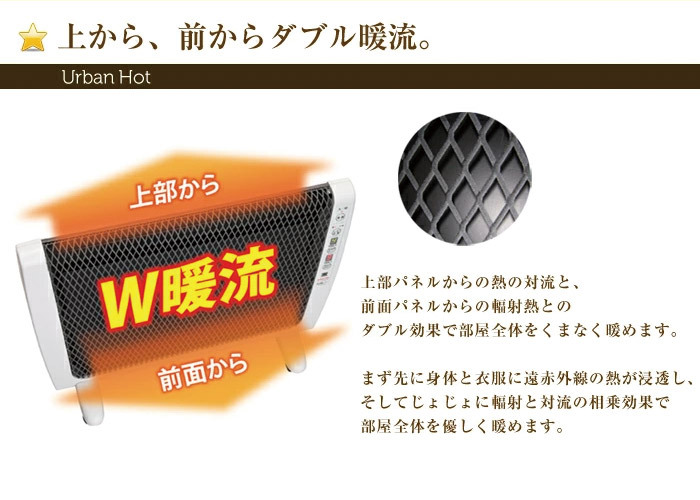 ゼンケン 遠赤外線暖房機 アーバンホット RH-2201 日本製 暖房 パネル