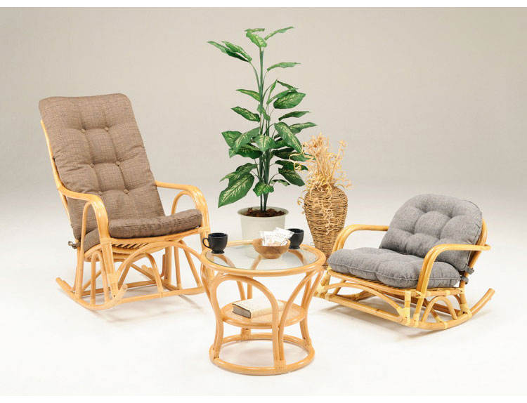 光製作所 ラタン ロッキングチェア チェア ハイバック パーソナル