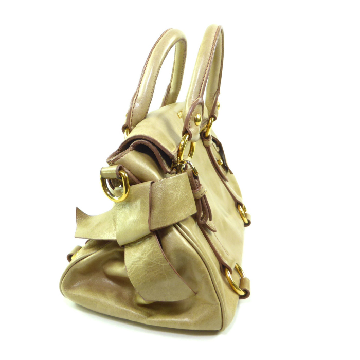 miu miu（ミュウミュウ） サイドリボン ヴィッテロ ラックス 2way