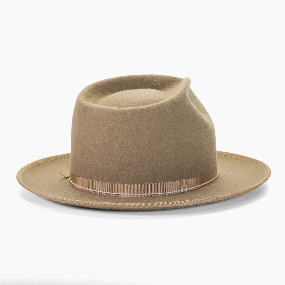 SKILLED WORKERS】ウールフェルト つば広 中折れハット ヴィンテージ