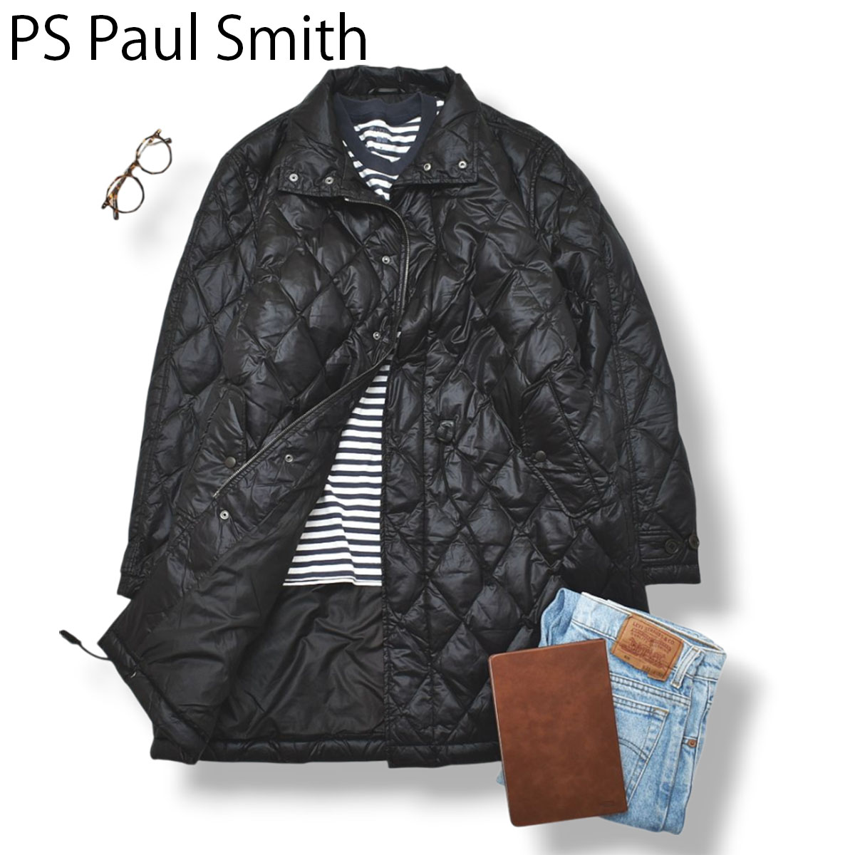 PS Paul Smith ポールスミス キルティング ダウンコート ジャケット L