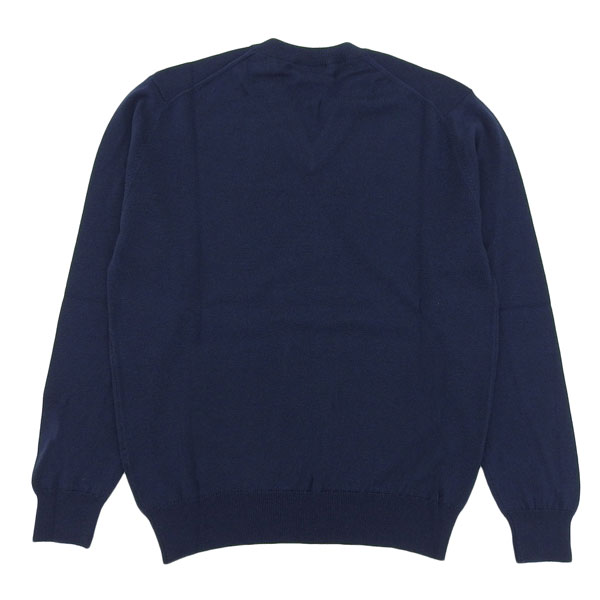 dunhill（ダンヒル） ニット セーター Vネック メンズ ウール ネイビー