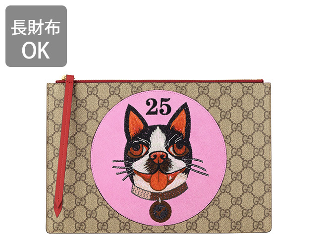 GUCCI（グッチ） クラッチバッグ ポーチ 犬 アウトレット 506280