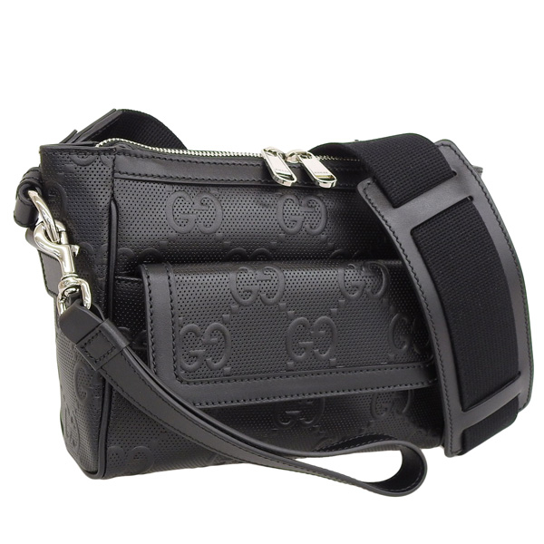 GUCCI（グッチ） バッグ メンズ ショルダーバッグ レザー ブラック