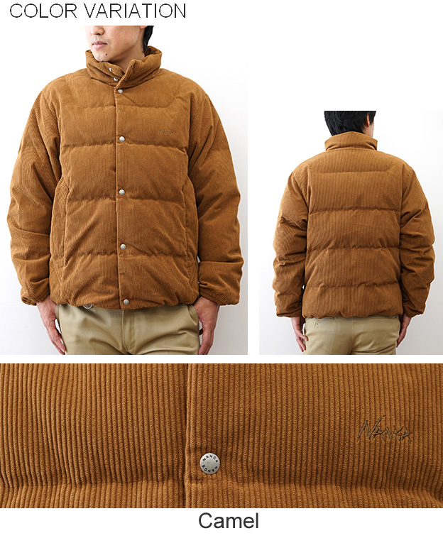 NANGA（ナンガ） コーデュロイ ダウン ジャケット メンズ 650FP 保温