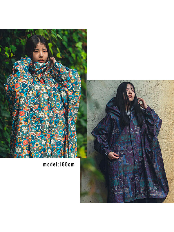 KiU（キウ） レインコート レディース メンズ ポンチョ 防水 撥水 耐水