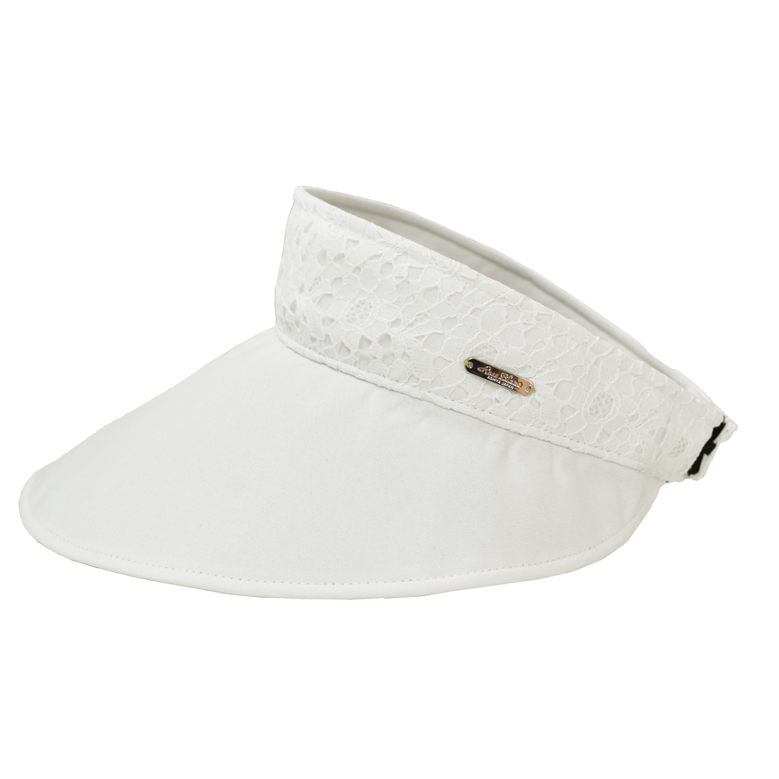 ロサブラン サンバイザー uvカット レディース 100%完全遮光 レース