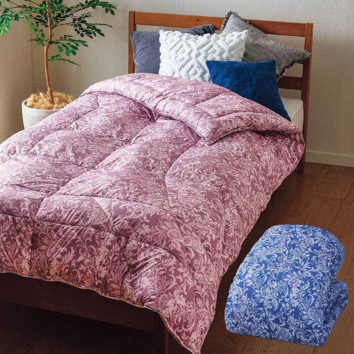 丸八真綿 抗菌防臭・防ダニ機能付きウルトラライト2層式保温掛けふとん