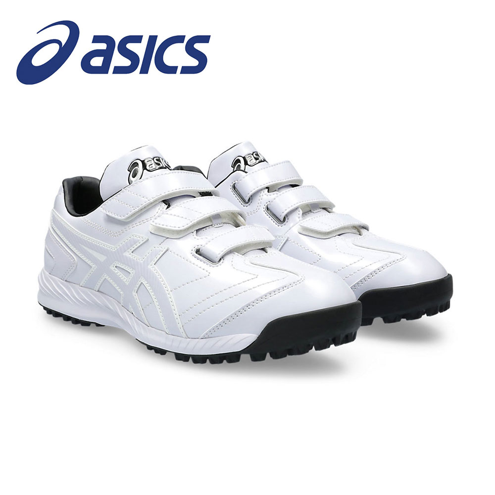 ASICS（アシックス） 野球 ベースボール 部活 靴 練習 トレーニング 白