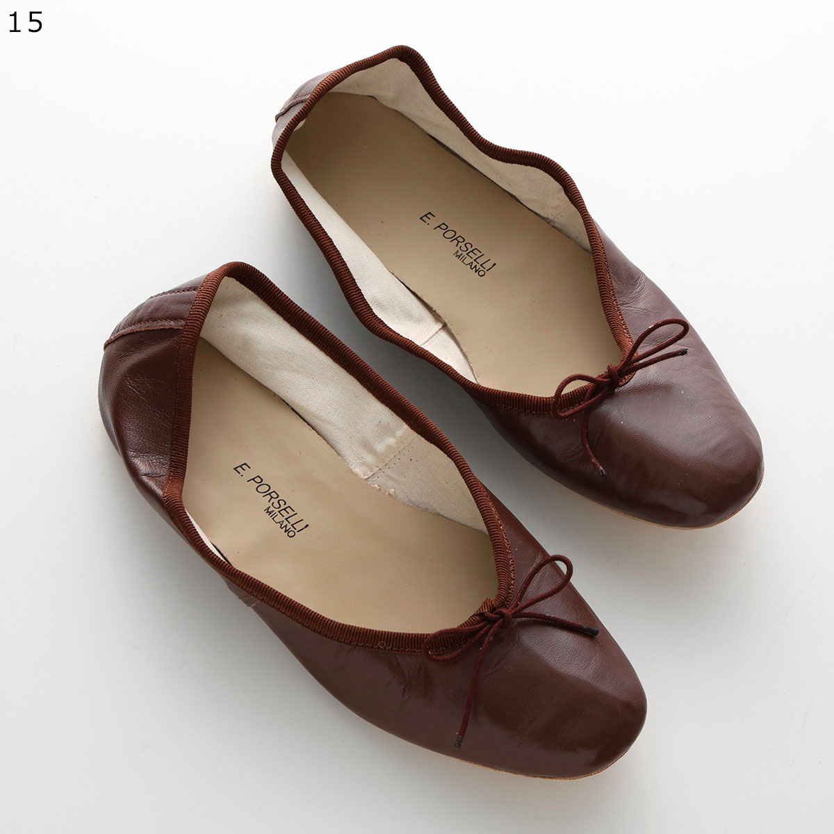 E.PORSELLI PORSELLI ポルセリ バレエシューズ BALLERINE PELLE