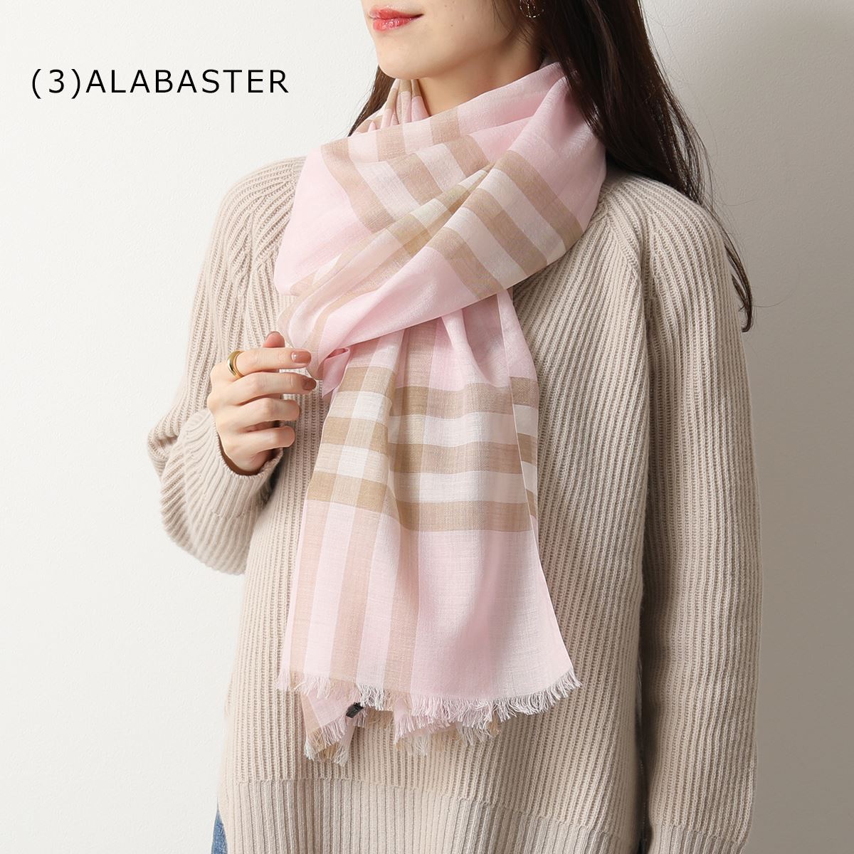 BURBERRY（バーバリー） ストール GIANT CHECK GAUZE レディース