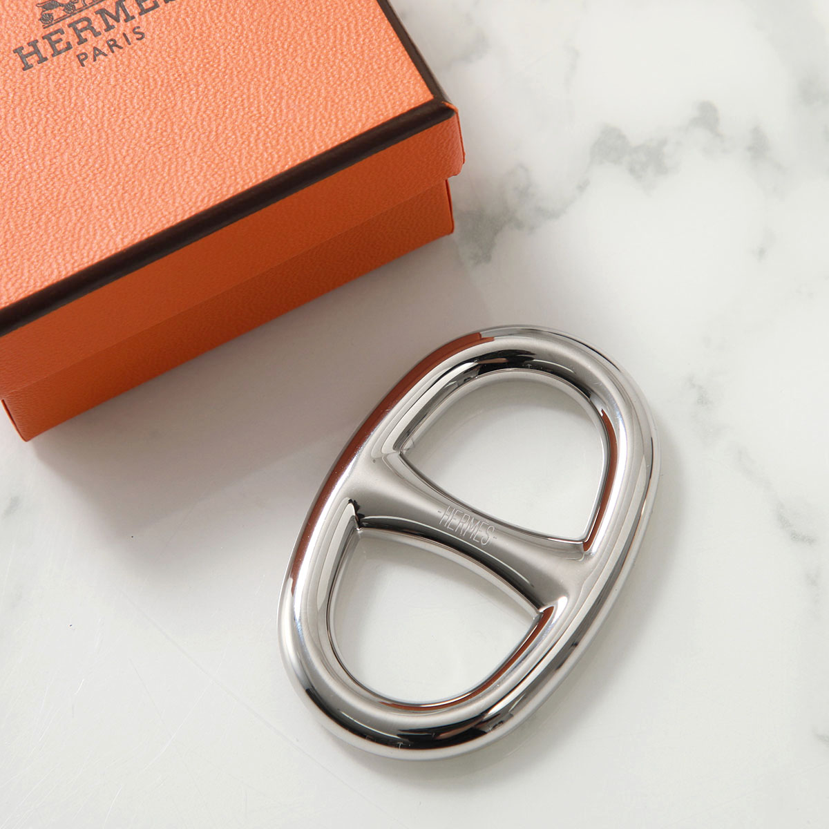 HERMES（エルメス） スカーフリング シェーヌダンクル Chaine dAncre