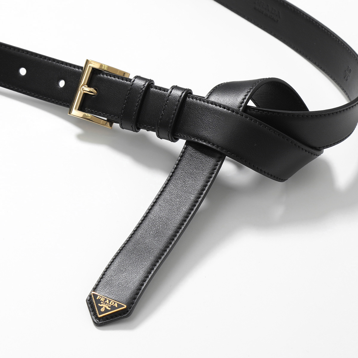 PRADA（プラダ） ベルト 1CC543 8NQ レディース レザー トライアングル