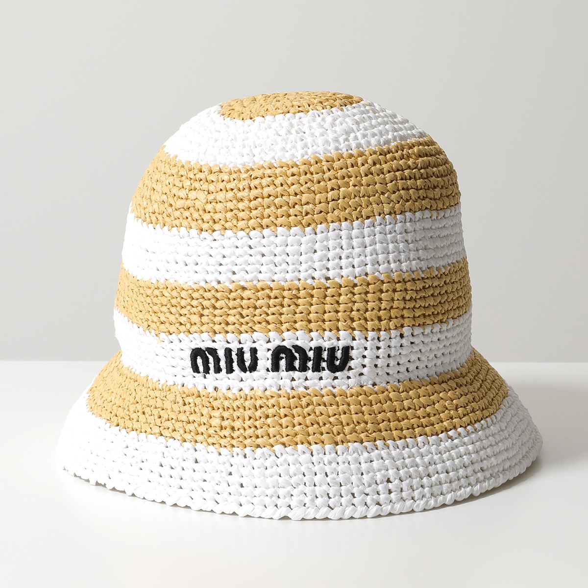 miu miu（ミュウミュウ） バケットハット 5HC305 2F6E レディース ロゴ