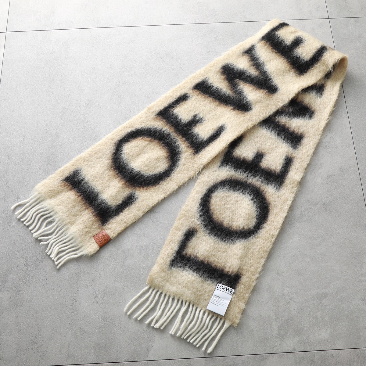 LOEWE（ロエベ） マフラー F811257X03 メンズ モヘア ウール ロゴ